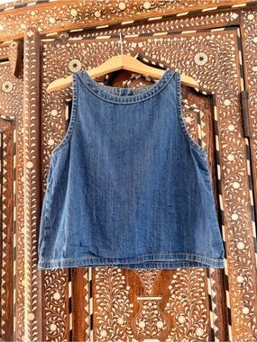 Zara Girls Denim Sleeveless Tank Top